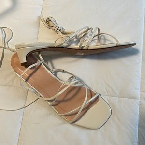 J Crew leather kitten heel